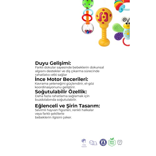 Kiki Bebeğimin Ilk Çıngırakları 4'lü Set